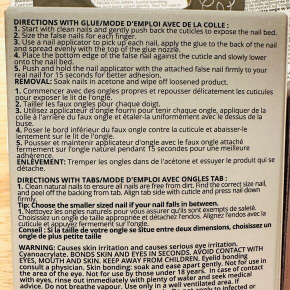 NEW Polished Acrylic Nails + French Manicure Nail Set – NIB SET of 4 - Picture 8 of 10